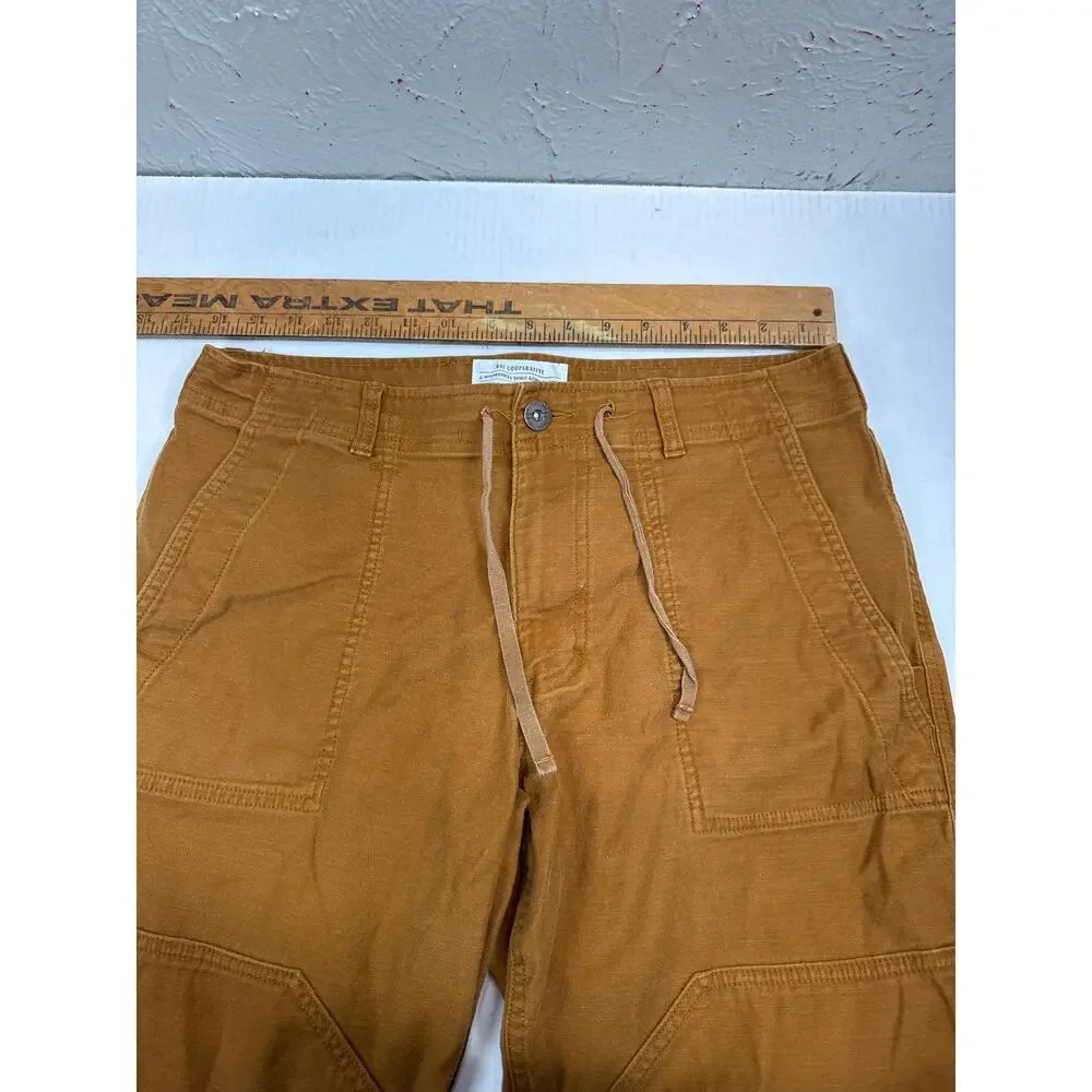 REI Co-op Pants 34x32 Burnt Trailsmith‎ Rust Canvas Hiking Outdoor Jogger Pants
